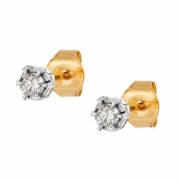 Diamantörhängen i guld om du vill ge ett smycke i 50 -års present
