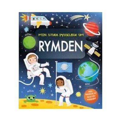 Kul och lärororik pysselbok om rymden att ge barn i present när de fyller år