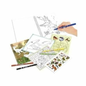 Pysselbok och målarbok med dinosaurier Bra present till 5 åring