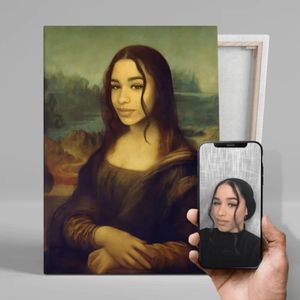 Mona Lisa Painting personalized portrait