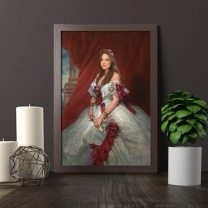 Personalized Portrait Red Beauty