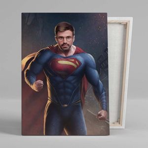 Superman porträtt av honom 50 års present man