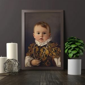 Kungligt porträtt dop present