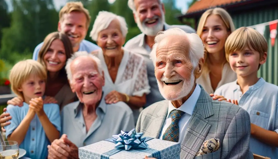 Present Till 90-Årig Man